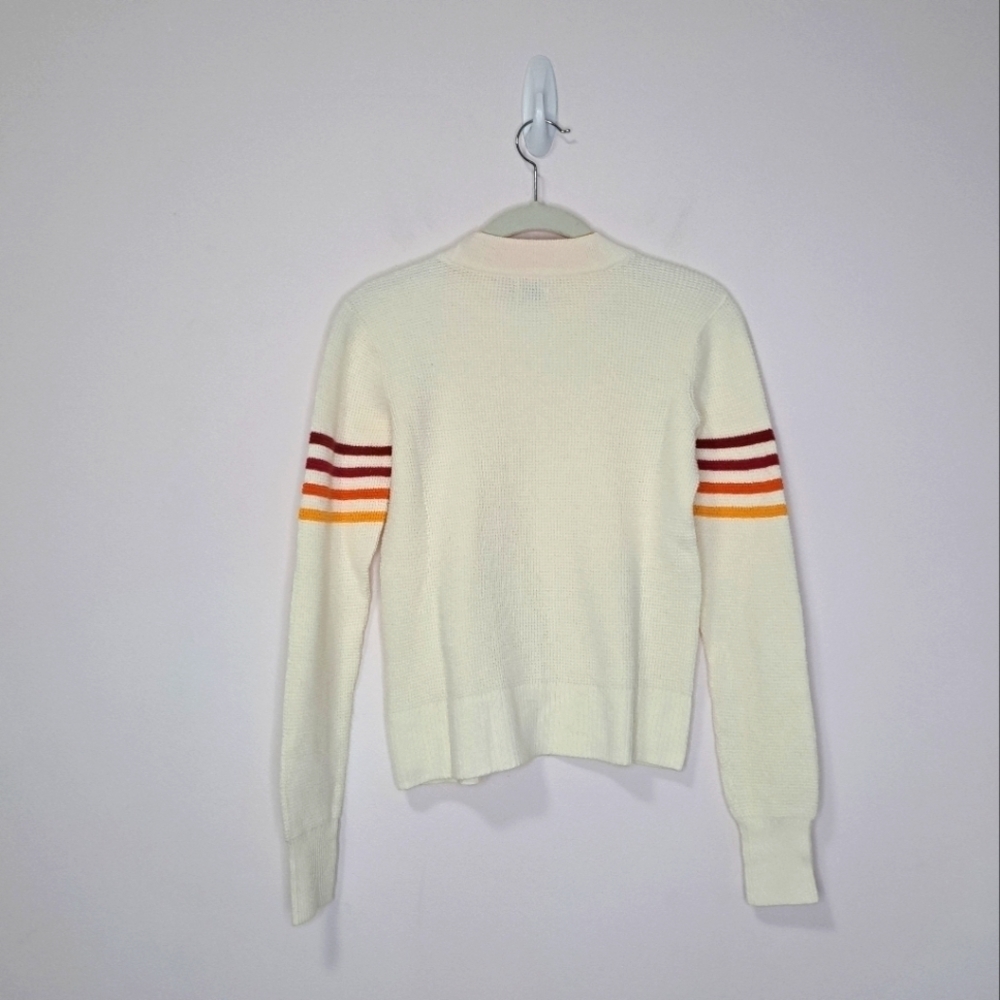 Faherty Throwback Crew Cashmere Blend Sweater Sta… - image 5